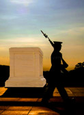 They Guard the Unknown' He walks the stiff walk of a Tomb Guard, Eyes forward..... fixed........ head held high. He's much more than spit and polish, They're his duty, for them he would die. Makes no difference...time or weather, Day or night, winter, summer, spring, fall. In Arlington Cemetery, He gives honor, to those who gave all. The lost, the unknown, the forgotten. It is here they are laid to rest. Each footstep you hear, their cadence so clear. Says, the best, of the best, of the best. The Tomb of the Unknown Soldier, A sacred duty, ........a trust. Each soldier selected a Tomb Guard, Must prove honorable, worthy and just. Every Sentry is one of the chosen, He guards those who gave their lives. He walks to acknowledge their sacrifice, For their parents, friends, children and wives. Not a moment, goes unnoticed. Not a second are they left alone. In burning heat, or freezing cold, They are honored, remembered.... They're home. Each man who stands watch, has a duty, Guardian angel, in Army blue. For the men who gave all, for their country, Laid their lives down, for me and for you. The old Guard...... a monument living, Saying so much more than cold stone. Here lie the men, who make freedom ring, A guard walks.....so they're never....... alone. Dedicated to my nephew, Todd Brunori, A Guardian Angel in Army Blue by Nancy Wydeen Cerretani