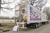 The wreath laying is now held annually on the second Saturday of December.  Wreaths Across America™ would not be successful without the help of the volunteers, many active organizations and the generosity of the trucking industry. We collectively thank our military and their families for “Our Freedom”!