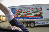 In 2008 over 300 locations held wreath laying ceremonies in every state, Puerto Rico and 24 overseas cemeteries. Over 100,000 wreaths were placed on veterans’ graves. Over 60,000 volunteers participated. December 13, 2008 was unanimously voted by the US Congress as “Wreaths Across America Day”.