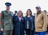 Sergeant Major Bryan Battaglia, Karen Worcester, Mrs. Battaglia and Morrill Worcester