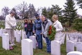 A prayer is said for Kristofor and the other serviceman and women who have given their lives for our freedom