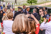 President Barrak Obama and his wife paid a visit to Section 60, home to a larger number of the fallen heroes from Iraq and Afghanistan.