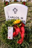 Placed with care by: Arlington Chapter Gold Star Wives<br />Hero and Husband<br />SFC Carlos M. Santos-Silva<br />Section 60-9150<br />“12/25/1997: Carlos & Kristen = Solepartners found forever.<br />Love you, miss you, till we talk again x3, Kristen”<br />“Dad, I miss you gaming partner, always your son Cameron”