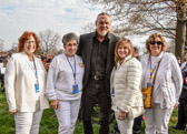 Some of our American Gold Star Mothers pose for a photograph with Trace Adkins