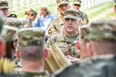Prior to the start of “flags in” General Mark A. Milley, 39th Chief of Staff of the Army spoke about the meaning of this special day to honor our fallen heroes to the 3rd U.S. Infantry Regiment (The Old Guard).