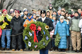 Wreaths Across America wreath to be placed at the Tomb of the Unknowns.