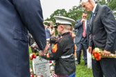Little Marine Christian Jacobs has taken President Trump to visit his Father grave.