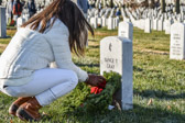 We are not here to “decorate graves,”  We're here to remember not their deaths, but their lives – Karen Worcester, Executive Director of Wreaths Across America