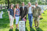 While visiting gravesite of Vietnam POW and MOH Jon Robert Cavaiani meet up with Dr. Mark T. Esper, Secretary of the Army and General Mark A. Milley, 39th Chief Of Staff Of The United States Army.