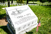 The face of the monument reads, “In honored memory of the helicopter pilots and crewmembers who gave the full measure of devotion to their nation in the Vietnam War,” with the dates 1961-1975.<br />According to the Vietnam Helicopter Pilots Association – the group that lobbied for the monument – 11,827 helicopters operated in Vietnam and 5,086 of them were destroyed. Nearly 5,000 pilots and crewmembers were killed.