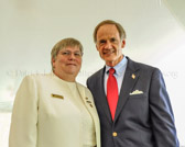 Ruth Stonesifer, President American Gold Star Mothers with Delaware Senator Thomas R. Carper