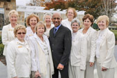 Montel Williams with some of the Gold Star Mothers