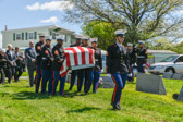 Marine carry team brings PFC Michael L. Salerno to his burial site.