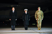 Official Party:<br />Hon. Thomas B. Modly, Acting Secretary of the Navy<br />Adm. Michael Gilday, Chief of Naval Operations<br />Col. G. Brian Eddy, Commander, Air Force Mortuary Affairs Operations