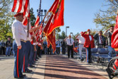 Numerous Marine Corps League Color Guards were on hand to lend their support. Among them Upper Darby Detachment 884.