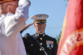 Lt. Col. Glenn Guenther, USMC I-I 3rd Battalion, 14th Marines gives a final salute to our fallen Philadelphia Beirut Marines.