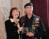 Diane Carlson Evans with Artie Muller, National Executive Director Rolling Thunder³ Inc
