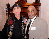 Artie Muller, National Executive Director Rolling Thunder³ Inc.,  Duery Felton Curator, Vietnam Veterans Memorial Collection