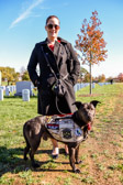 USMC Service Dog “Tank” with his handler.