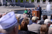 Welcome Message from Ambassador Williams.  I begin by saying that the WWII Memorial is today a wonderful success story. Since its dedication in 2004 it has been quietly taking its place as one of the nation’s historic icons on the National Mall with growing warm public acceptance and acclaim from all quarters and especially from WWII Veterans It is becoming in a way, Washington’s village square, the town green on the Mall, a place for silent solemn remembrance, a place to linger, to stroll, to talk, to listen, to share memory and meaning.