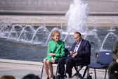 Former U.S. Sen. Bob Dole (R-KS) was awarded two Purple Hearts and two Bronze Stars with an oak leaf cluster.  The Senator served as the Chairman of the National World War II Memorial fundraising campaign.