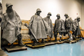 The originals molds of these statues are housed at MARS ( Museum and Archaeological Regional Storage ) with more than twenty-five-thousand-square-foot of warehouse space, are rows upon rows of steel cases, white acid-free Hollinger boxes, and rolling carts that hold the Korean War Veterans Memorial Collection.