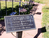 The grave sites of Jeanne and Victor Westphall.