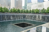 The entire water area is where one of the WTC towers stood. The "black hole" represent eternity. There is another waterfall site with a black hole adjacent to this site