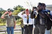 Marine Corps League members along with some Buffalo Soldiers M/C members were present for the re-dedication.