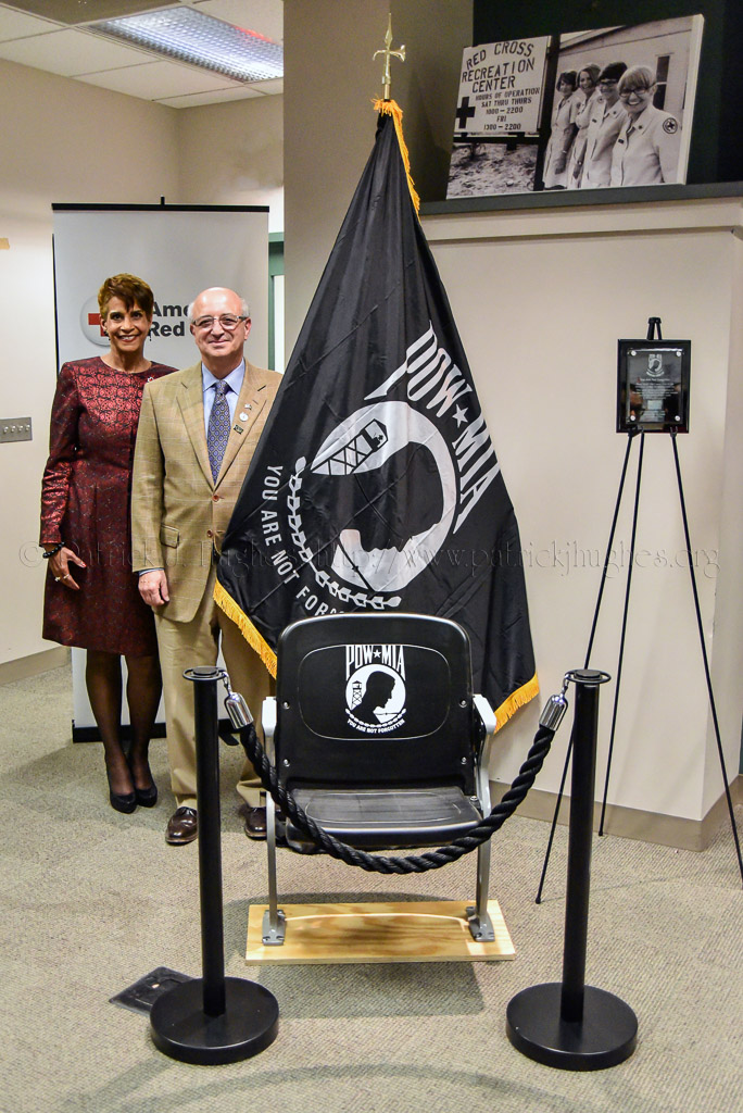 Judge Renee Cardwell Hughes (Ret.) Regional CEO of The American Red Cross of Eastern PA and Ralph W. Galati, Captain, United States Air Force, former POW, Shot Down: February 16, 1972, Released: March 28,1973.  Unveiled this meaningful memorial on November 10, 2016.<br /><br />“Thanks again Patrick for the opportunity to pay our respect to these valiant men and women and their families”, Judge Renee Cardwell Hughes (Ret.)