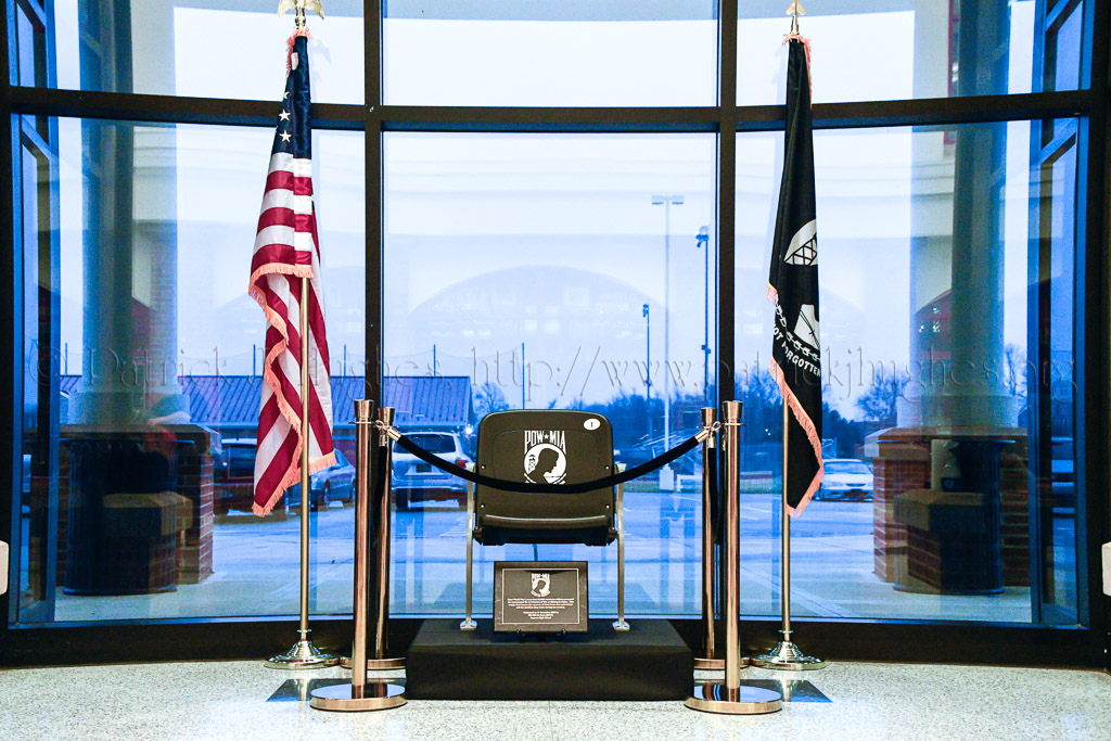 Smyrna High School DE-942  AFJROTC unveiled their POW/MIA National Chair Of Honor on 12-16-2019