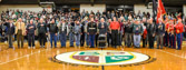 On Friday, January 15, 2016 at Bonner & Prendergast Catholic High School in Drexel Hill, PA there was a dedication of this meaningful memorial, the POW-MIA National Chair of Honor.<br /><br />Ladies and Gentlemen this evening we would like to recognize some of our Veteran Heroes who have fought for our freedom and we also remember those who lost their lives and those who became Prisoners of War or Missing in Action.  Would All Veterans that are comfortable to do so, Please stand and come out to center court.<br /><br />“This Empty Chair will serve as an instant reminder of all the sacrifices made for “Our Country” by these still missing American servicemen who have for too long been forgotten by all but their immediate families and close friends”.