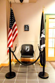This POW-MIA National Chair of Honor is now on permanent display in the lobby of The American Red Cross of Eastern PA headquarters located at 2221 Chestnut Street Philadelphia, PA 19103.