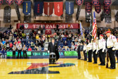 Vietnam Era Marine Dan Harrell unveiled the POW-MIA National Chair of Honor for the University of Pennsylvania at the Palestra ( The Cathedral of College Basketball ) before the start of the PENN vs George Mason basketball game on Saturday, December 10, 2016.