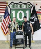 “This chair dedication will serve as a constant reminder of those who did not return,” said Robert Patrick, a member of the Boozefighters Motor Cycle Club. “Our freedom we enjoy was not free.”<br />This POW/MIA Missing Man Chair signifies the more than 82,000 prisoners of war, and those missing in action, as well as the impact on millions of their surviving relatives. The chair will remain perpetually unoccupied in honor of those heroes who remain missing.