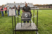 S Sgt. Tim Jones (U.S. Army Ret.) unveiled  Suxxex Central High School stadium  POW-MIA Chair of Honor prior to the start of Friday Night Lights football game.<br /><br />Sussex Central High School in Georgetown DE is the first High School in the state of Delaware to honor our “still missing” over 82,000 American servicemen by dedicating a POW/MIA National Chair of Honor.