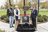 The Delaware Technical Community College Terry Campus unveiled a permanently displayed POW/MIA Chair of Honor during a ceremony on November 6, 2017 outside the main entrance of the Terry Building on campus, 100 Campus Drive, Dover.<br /><br />Les Link (on Left), a Vietnam Veteran paid for the cost of this chair, plaque and stand.