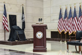 “One Empty Seat”, the POW/MIA National Chair Of Honor Dedication at the Capitol Building Emancipation Hall  on November 8, 2017.<br /><br />This movement got started: by Joe D’Entremont, a locksmith from Boston and a member of Rolling Thunder®, Inc., Joe is very committed to the POW/MIA issue and Rolling Thunder®, Inc.’s mission statement.  After seeing a seat purposely left empty at the Bristol, TN race track for American service members who were POW-MIA, Joe was determined that Massachusetts would be the first state in the nation to have POW-MIA chairs in all their professional sports venues and throughout the United States.