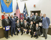 Members of the Nur Shrine Legion of Honor and Ionic Lodge #31 New Castle, DE