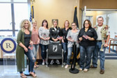 Gina Pino and her staff were the driving force behind placing these meaningful memorials.<br /><br />The POW/MIA Chair of Honor will remain empty, cordoned off from use with velvet ropes, and include a memorial plaque and the American and POW/MIA flags.