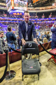 In Section 112, Row 18, Seat 1 retired Navy Captain Joseph G. Lamack a 1987 Villanova grad who served for 26 years unveiled this Chair of Honor.<br /><br />Final score  Villanova 86 Quinnipiac 53