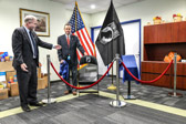 November 9, 2018 at Merck Sharp & Dohme FCU at Merck Manufacturing Division  770 Sumneytown Pike, West Point, PA  19486.<br /><br />Unveiling this Chair of Honor was David B. Whitehead, CEO who spoke about the meaning of remembering these POW/MIA's and their families..