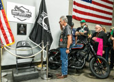 On National POW/MIA Recognition Day 9/20/2019 the first ever in a Harley-Davidson dealership in the state of California a POW/MIA National Chair Of Honor was placed in Harley-Davidson Of Santa Clarita.<br /><br />Doing the unvieling were Tim Budzien of Harley-Davidson Motor Company and Vietnam Veteran Steven Prager, Rolling Thunder³ Inc. National Chapter