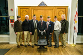 On November 18, 2019 at the Radnor Memorial Library a POW/MIA National Chair Of Honor was dedicated by American Legion Commander Martin Costello, a Vietnam Veteran.