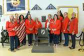 Ladies Auxiliary Unit 357 member Tina Haggerty of the Hallstead Great-Bend Legion Post 357 was the driving force to place a POW-MIA National Chair Of Honor at their Post on May 14  2022.