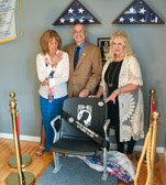 Debbie Litchko, Ralph Galati and Kathy Kutsop unveiled the POW/MIA National Chair Of Honor at the William Hopkins Legion Post 570 Blakeky, PA  on September 17, 2022