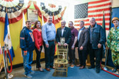 Scott Brown Executive Director for the Mummers Museum thought this would also be a Great time to honor Mummers who have served in our military along with honoring those who are “still missing” with the placing of a POW/MIA table and Chair of Honor.