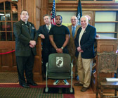 Thanks to Christine Beady, Executive Director of the President Rosemont College this misplaced Chair of Honor that was originally dedicated December 3, 2016 was rescued.