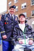Lt. Col. Mark O'Hanlon Commander of the PA National Guards 1st Battalion 111th Infantry Division of the 56th Stryker Brigade Combat Team and Cpl. Rusty Carter who while serving with the 101st Airborne in Afghanistan was injured when his Humvee crashed leaving him paralyzed from the chest down