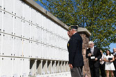 Volunteers were selected to place remains into columbarium vaults. A final salute.